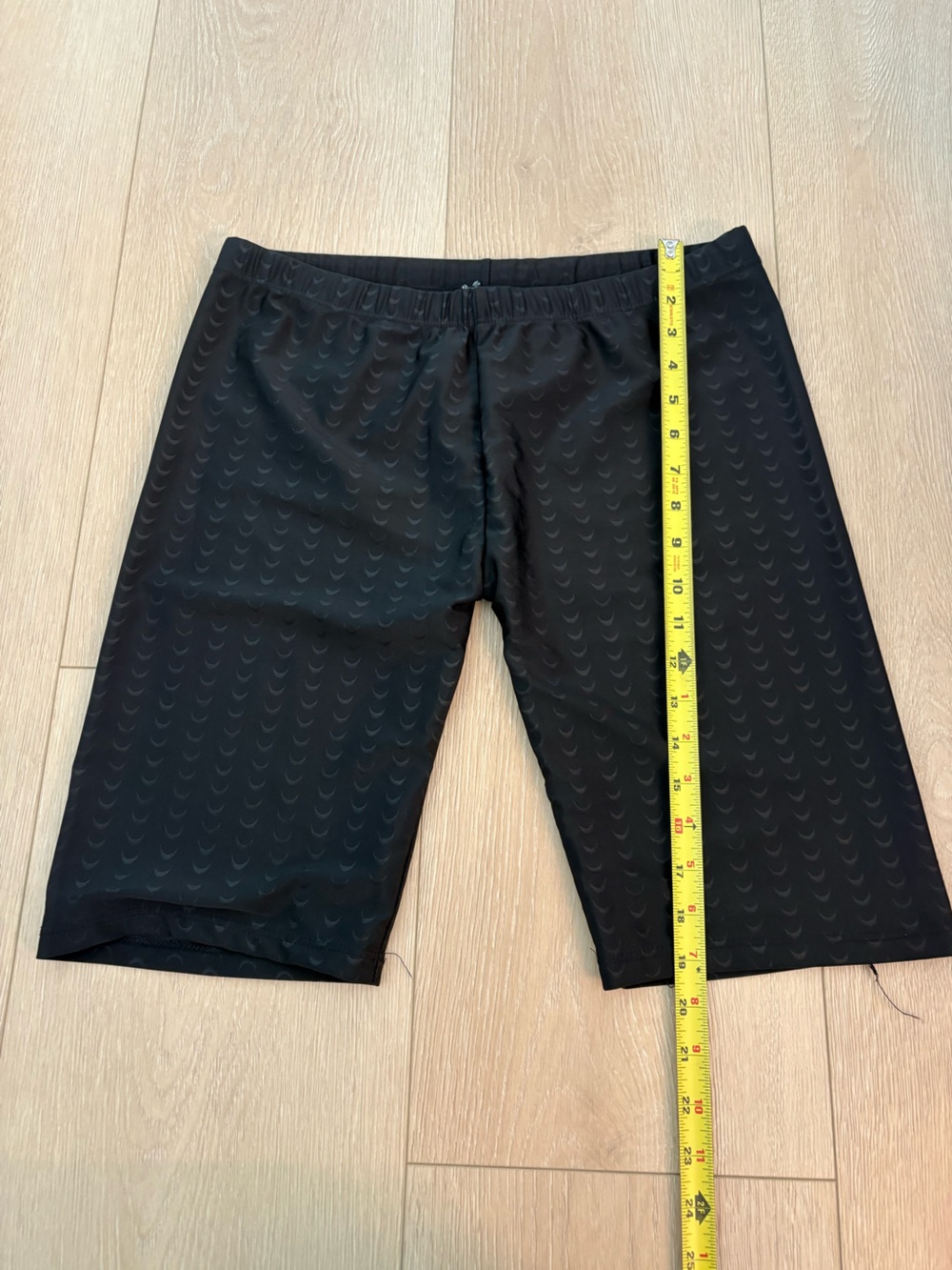 Black Crescent-Print Stretch Pants men swimwear